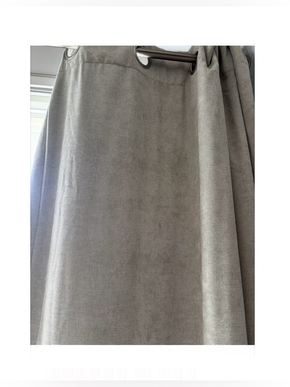 84” Oat coloured blackout curtains